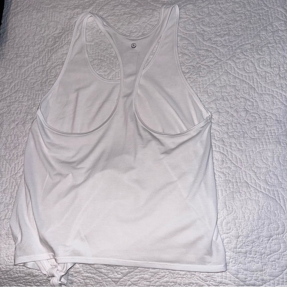 NWOT Stori White Side Tie Tank - Picture 2 of 5